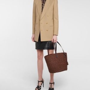 Saint Laurent YSL Panier Basket tote in brown